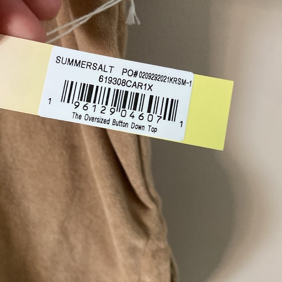 Summersalt- Towel Terry Set Top and Shorts 1XL - Picture 5 of 12